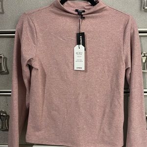 Express. Body contour size M.  Mock neck pale pink